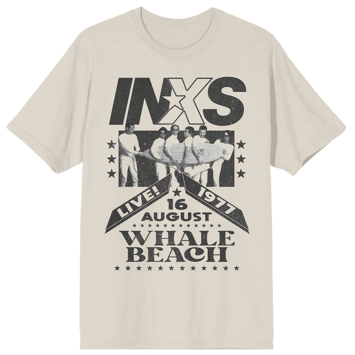Whale Beach '77 Flyer Natural Tee