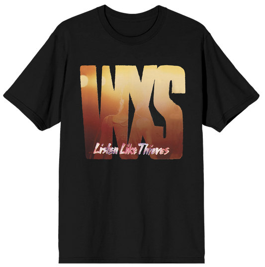 Celebrate four decades of INXS’s global breakthrough album, "Listen Like Thieves" with this official 40th Anniversary T-shirt. The front features colorful artwork inspired by this record and is perfect for fans who admire the band's timeless sound and style.