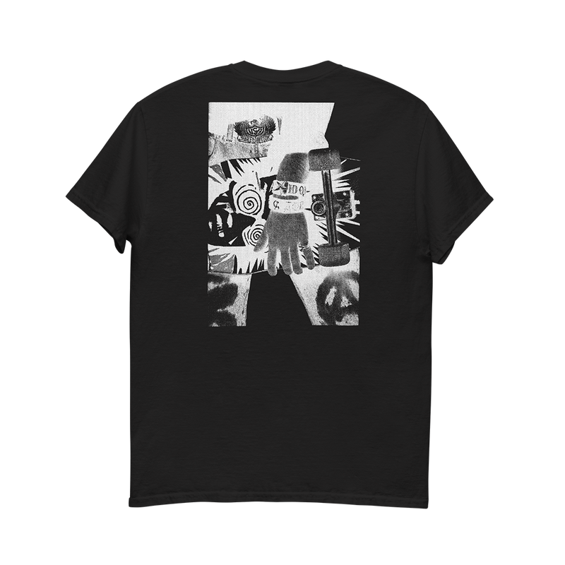 Kick Skateboard Black T-Shirt - INXS Official Store