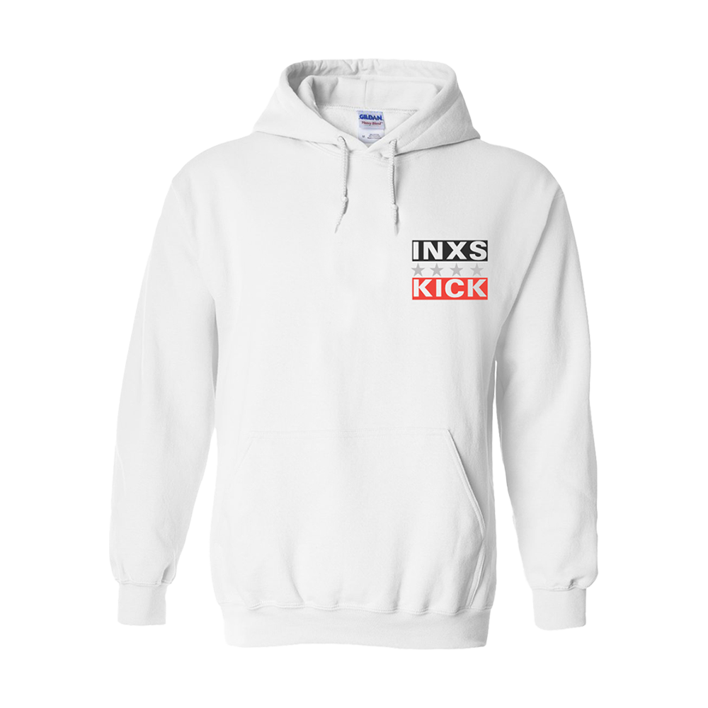 Kick Tour 1988 White Pullover Hoodie Front
