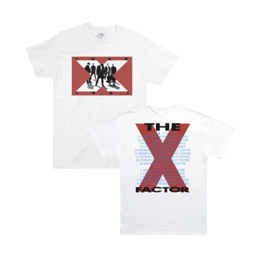 INXS 1991 X Factor Tour White T-Shirt
